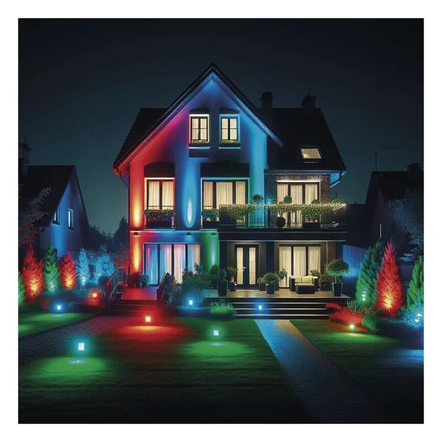 LED RGB+CCT himmennettävä valaisin GoSmart LED/20W/230V 3000-6500K IP65 Wi-Fi Tuya