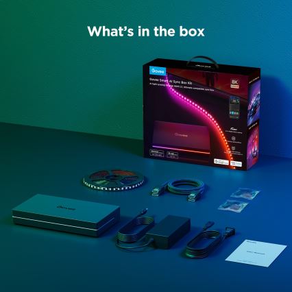 Govee - AI Sync Box 2 Smart TV RGBICW taustavalaistus 55-65 Wi-Fi