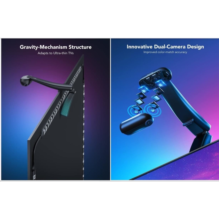 Govee - DreamView T2 DUAL TV 55-65 SMART LED taustavalo RGBIC Wi-Fi + kauko-ohjaus