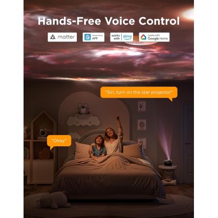 Govee - Galaxy Light Projector 2 Pro Matter Wi-Fi-kaiuttimella