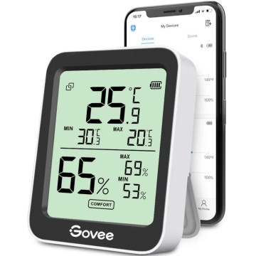 Govee - Lämpö- ja kosteusmittari näytöllä 2xAAA