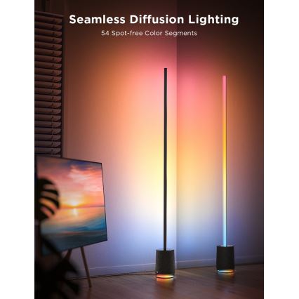 Govee - Himmennettävä LED-lattiavalaisin kaiuttimella Pro RGBICWW 2200-6500K Wi-Fi + kauko-ohjaus