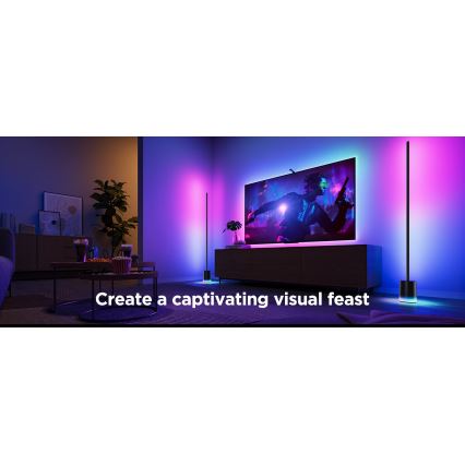 Govee - Himmennettävä LED-lattiavalaisin Smart MATTER LED RGBICWW 2200-6500K Wi-Fi + kauko-ohjaus