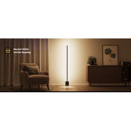 Govee - Himmennettävä LED-lattiavalaisin Smart MATTER LED RGBICWW 2200-6500K Wi-Fi + kauko-ohjaus