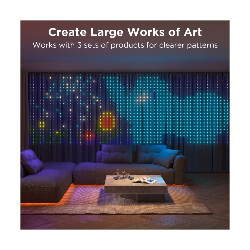 Govee - LED RGB Himmennettävä ulko koristeellinen ketju LED/15W/230V IP65 Wi-Fi