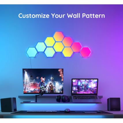 Govee - Laajennussarja 2x LED RGB Himmennyspaneeli LED/7,2W/230V Wi-Fi