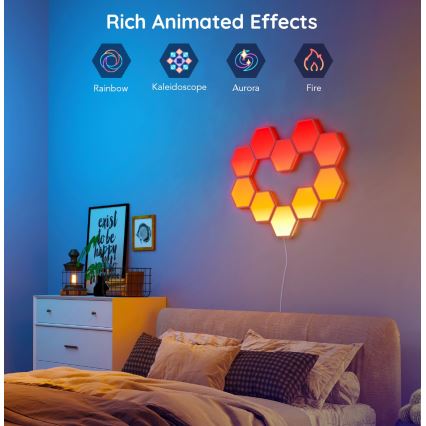 Govee - Laajennussarja 2x LED RGB Himmennyspaneeli LED/7,2W/230V Wi-Fi
