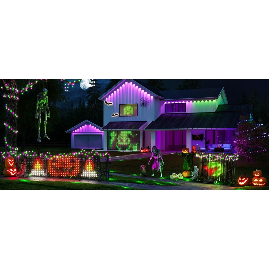 Govee - LED RGBIC ulkovaloverkko 143x85cm Wi-Fi Matter IP65