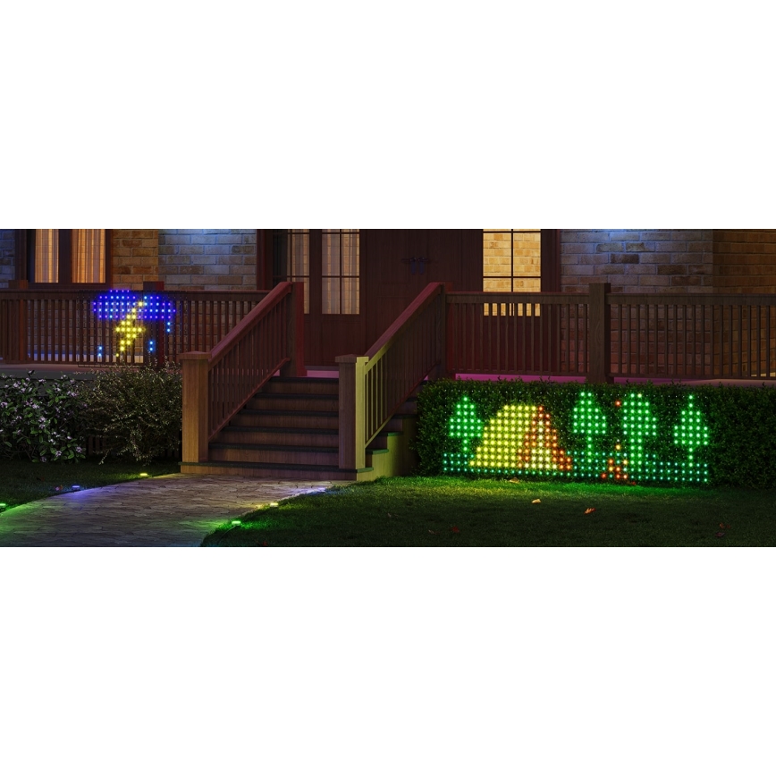 Govee - LED RGBIC ulkovaloverkko 143x85cm Wi-Fi Matter IP65