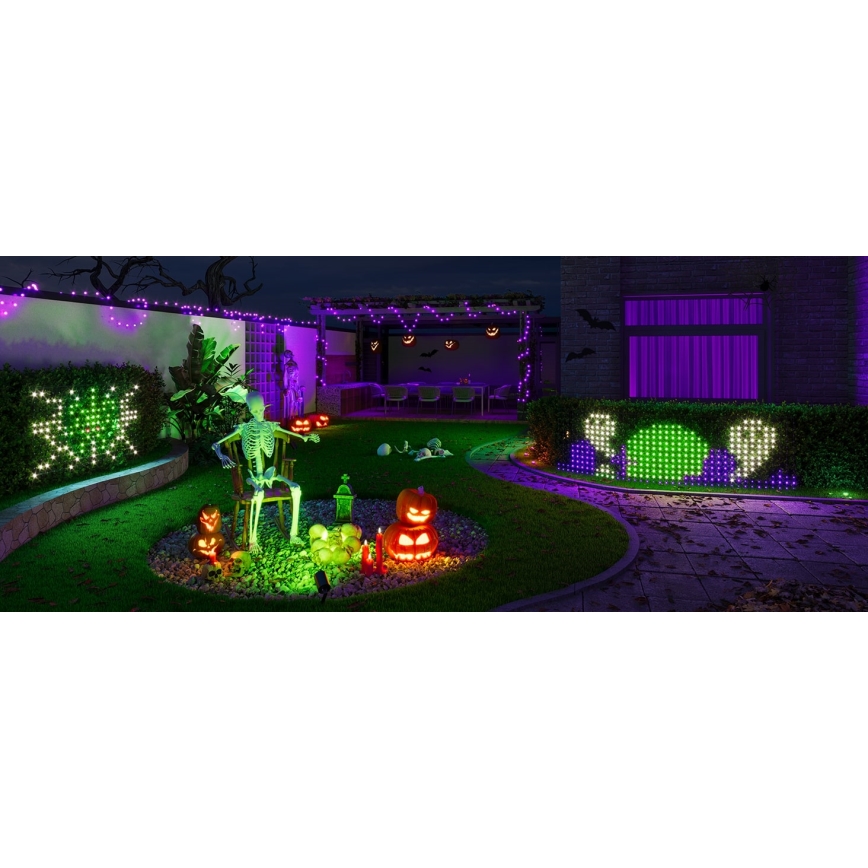 Govee - LED RGBIC ulkovaloverkko 143x85cm Wi-Fi Matter IP65