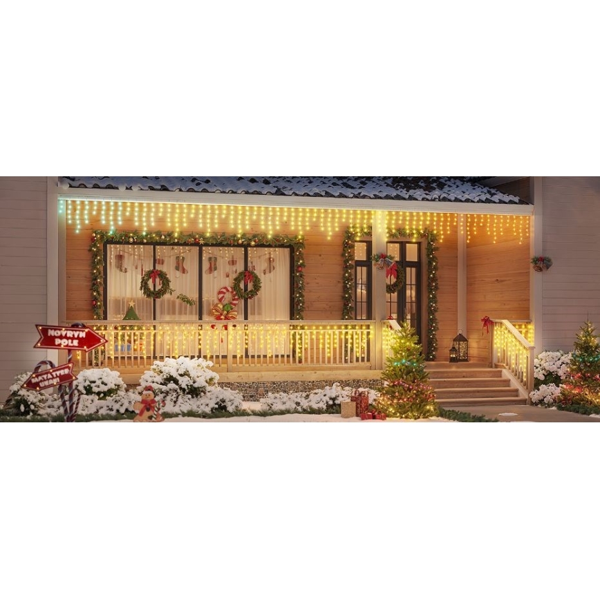 Govee - LED RGBIC Valoketju ulkokäyttöön Älykäs jääpuikot 10m Wi-Fi Matter IP65