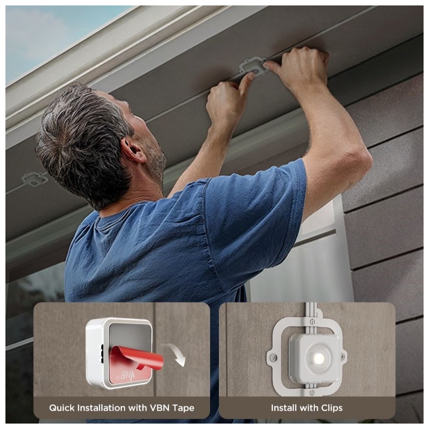 Govee - LED RGBIC -valonauha alasvaloilla, 30 m, Wi-Fi, Matter, IP67