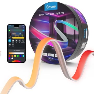 Govee - LED RGBICW Himmennettävä nauha COB 3780 diodes 3m Wi-Fi Matter