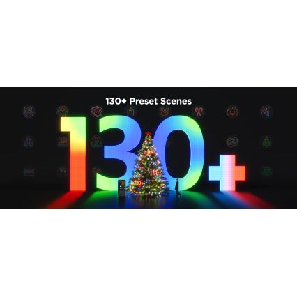 Govee - LED RGBICW Ulkotila Jouluketju 2700-6500K 20m Wi-Fi Matter IP66