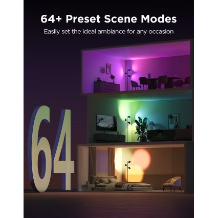 Govee - LED RGBICWW Himmennettävä lattiavalaisin TREE MATTER LED/48W/230V Wi-Fi