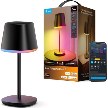 Govee - LED RGBICWW Himmennettävä pöytälamppu CLASSIC MATTER LED/10W/5V 4800mAh Wi-Fi