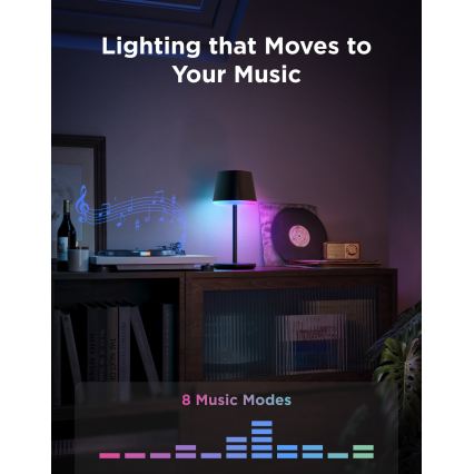 Govee - LED RGBICWW Himmennettävä pöytälamppu CLASSIC MATTER LED/10W/5V 4800mAh Wi-Fi