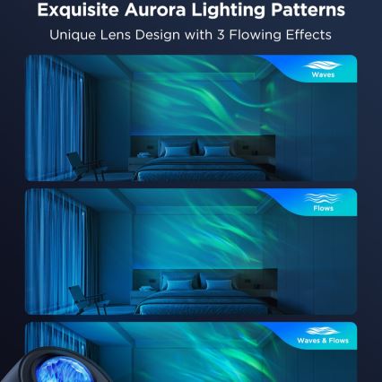 Govee - LED RGBW Galaxy Valaistusprojektori Pro Wi-Fi Matter