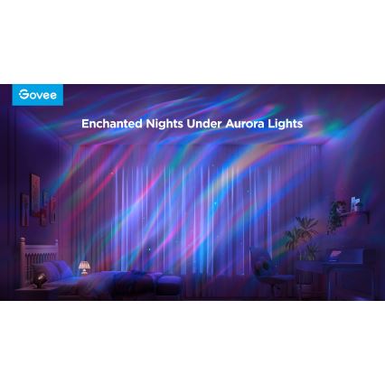 Govee - LED RGBW Galaxy Valaistusprojektori Pro Wi-Fi Matter