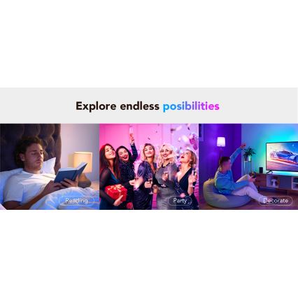 Govee - LED RGBWW Himmennettävä lamppu Smart E27/12W/230V 2700-6500K Wi-Fi