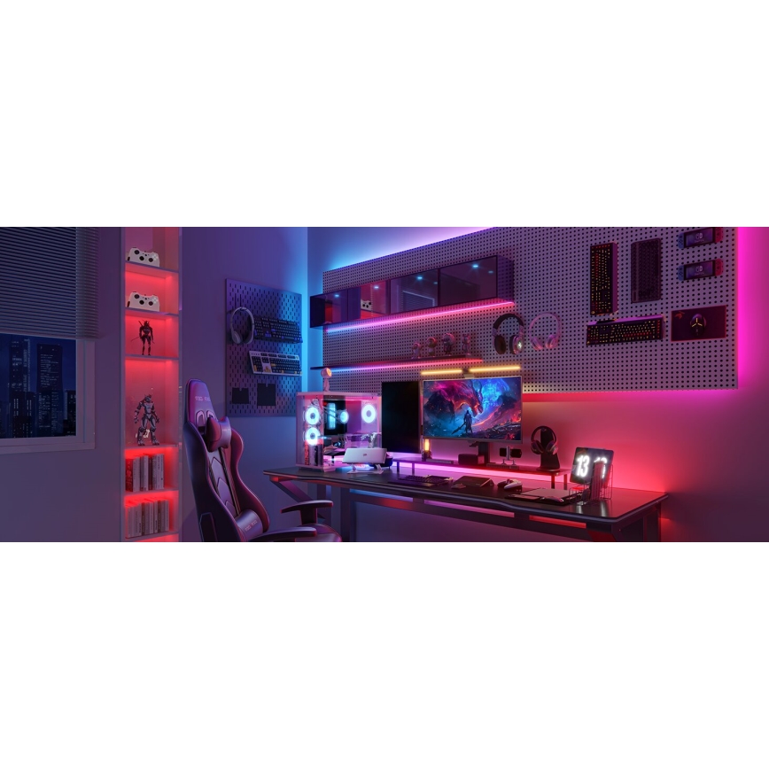 Govee - LED RGBWWIC Himmennettävä nauha Nauha Valaistus 2 Pro 5m Wi-Fi Matter