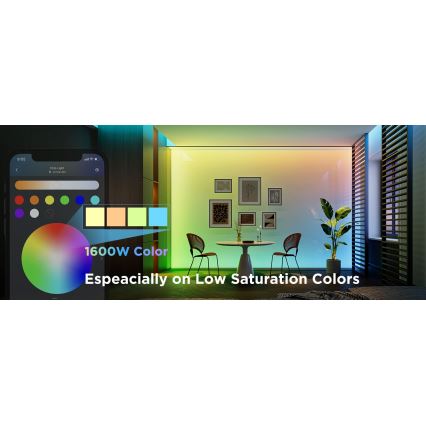 Govee - LED RGBWWIC Himmennettävä nauha Nauha Valaistus 2 Pro 5m Wi-Fi Matter