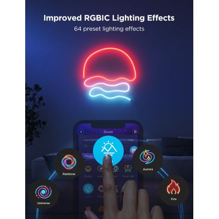 Govee - Neon 2 MATTER taivutettava LED-nauha 5m RGBIC Wi-Fi IP67