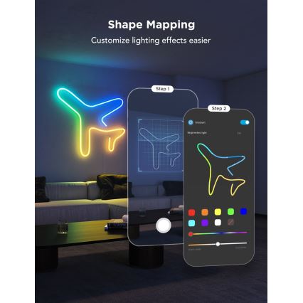 Govee - Neon 2 MATTER taivutettava LED-nauha 5m RGBIC Wi-Fi IP67