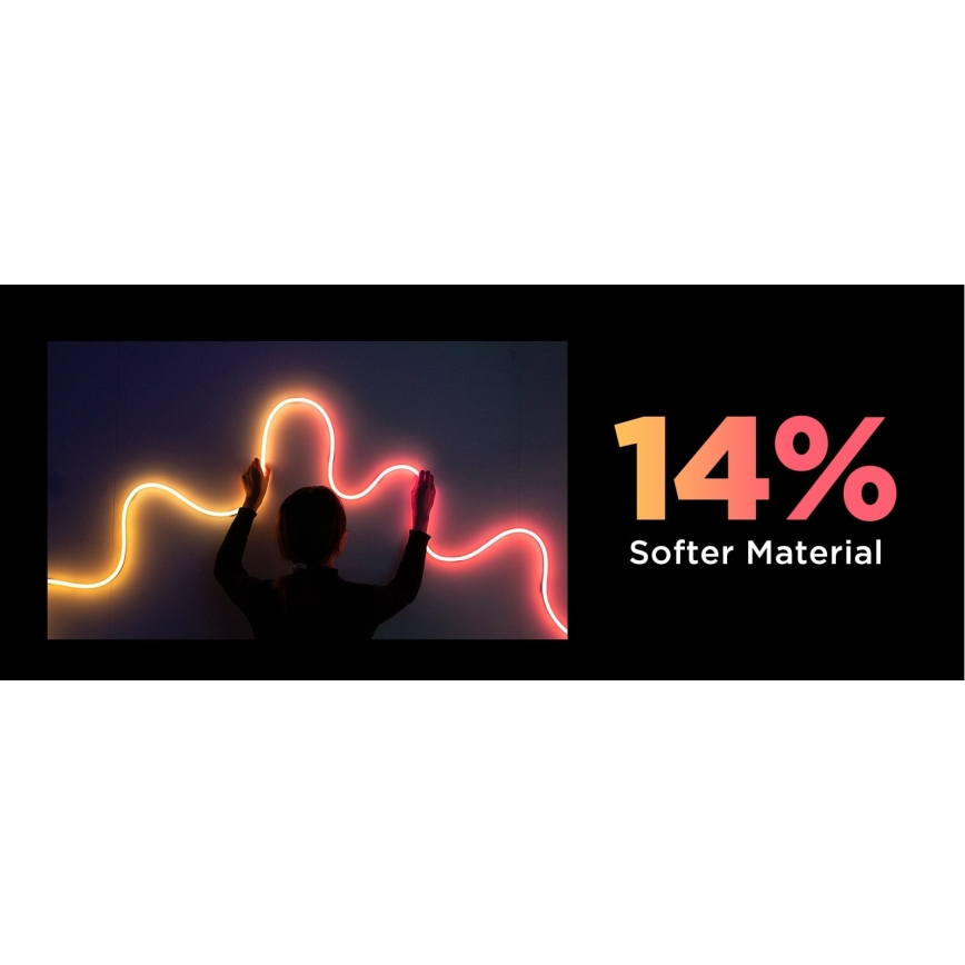 Govee - Neon 2 MATTER taivutettava LED-nauha 5m RGBIC Wi-Fi IP67