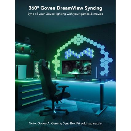 Govee - Neon LED pöydän taustavalo 3m RGBIC Wi-Fi