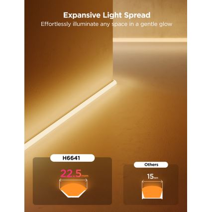 Govee - Neon MATTER LED kulmakisko 5m RGBIC Wi-Fi