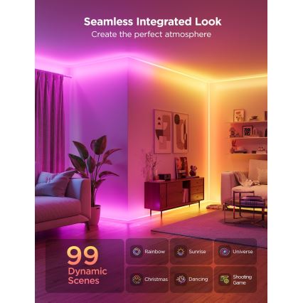 Govee - Neon MATTER LED kulmakisko 5m RGBIC Wi-Fi