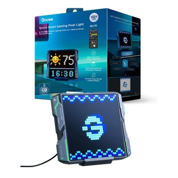 Govee - Pixel Valaistus 1024 LED-paneeli Matter LED/12W/12V Wi-Fi