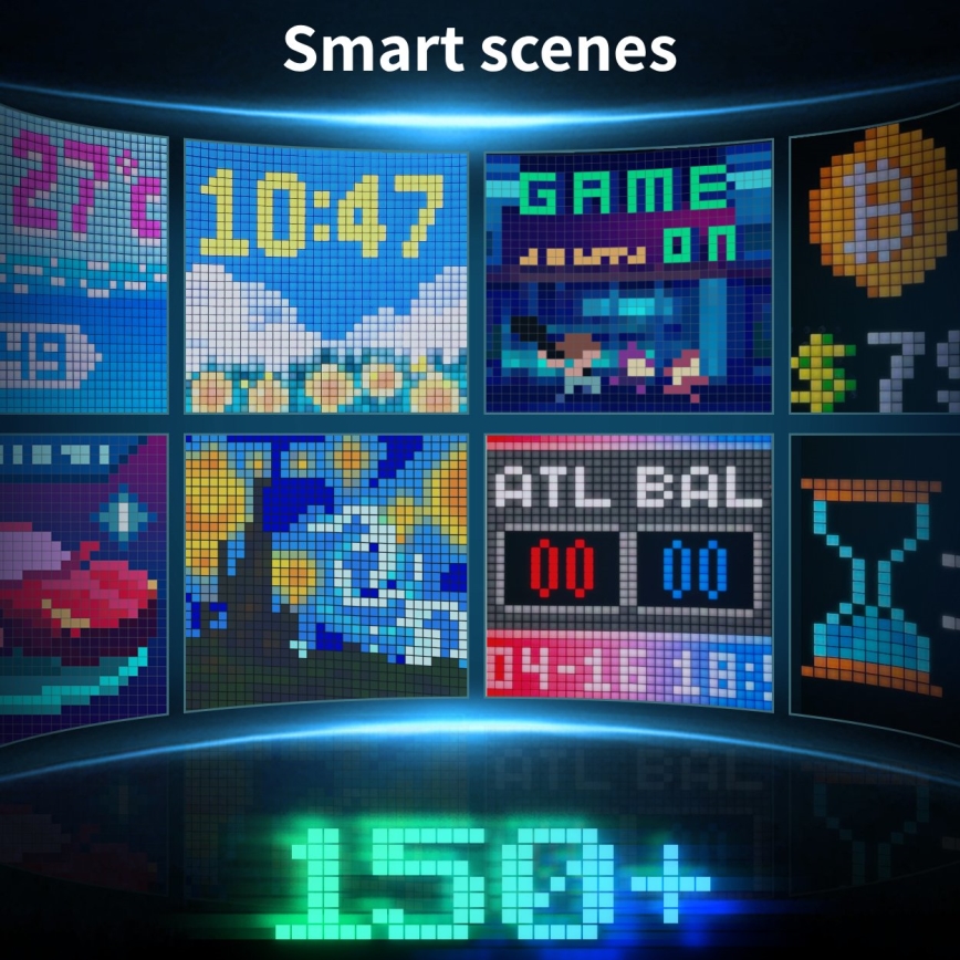 Govee - Pixel Valaistus 1024 LED-paneeli Matter LED/12W/12V Wi-Fi