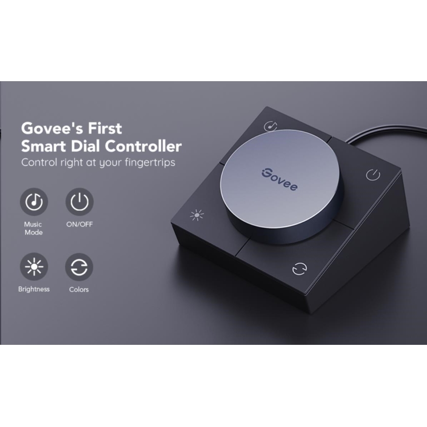 Govee - SETTI 2x Smart Gaming Wi-Fi LED RGBIC paneelit + Smart Dual musta + kaukosäädin