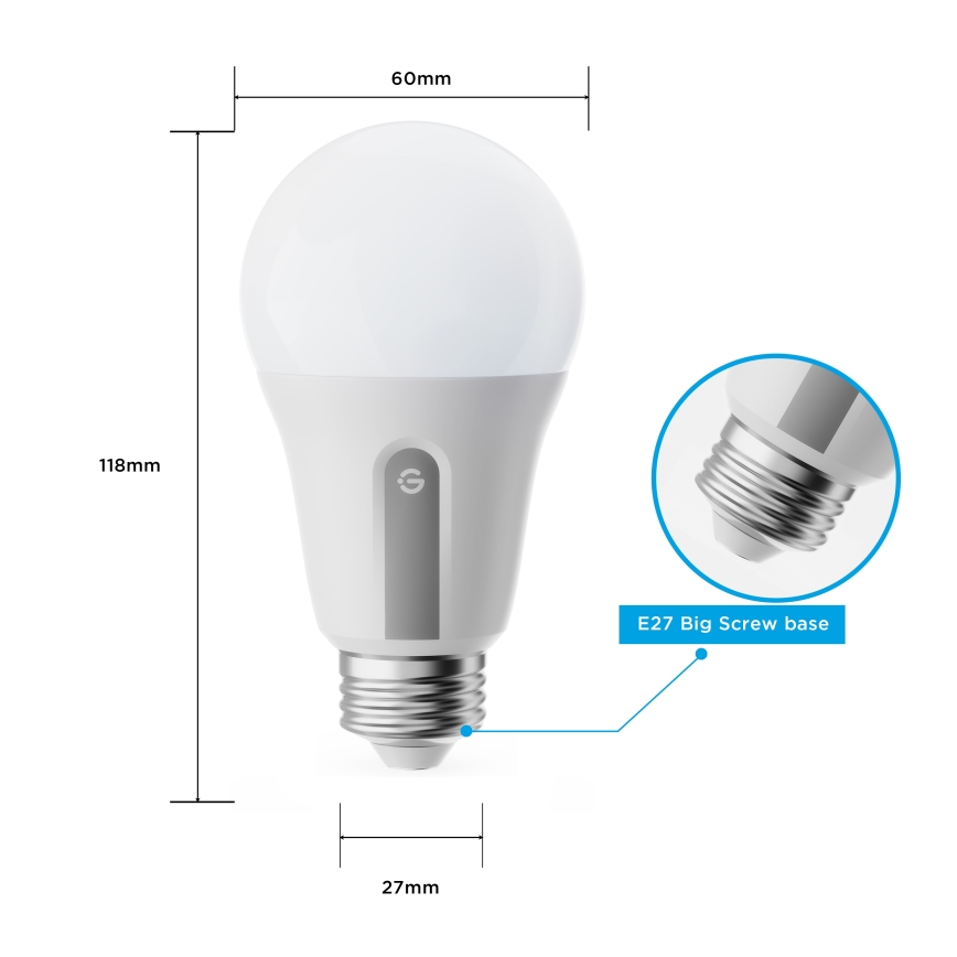 Govee - Setti 2x himmennettävät LED-lamput Smart MATTER A60 E27/9W/230V 2700-6500K Wi-Fi