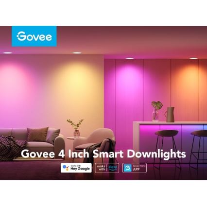 Govee - SETTI 2x LED RGBWW Upotettu valo LED/11W/230V Smart 2700-6500K
