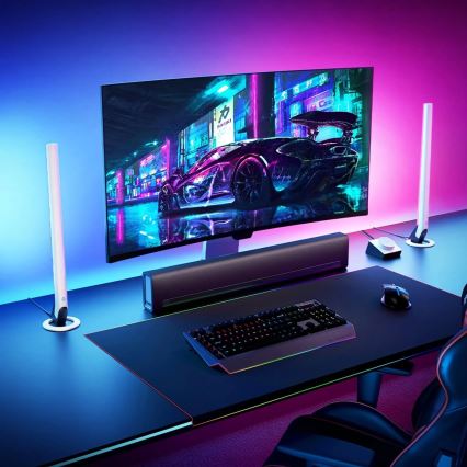 Govee - Setti 2x Smart Gaming Wi‑Fi LED RGBIC paneelit + Smart Dual valkoinen + kaukosäädin