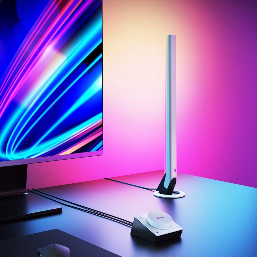 Govee - Setti 2x Smart Gaming Wi‑Fi LED RGBIC paneelit + Smart Dual valkoinen + kaukosäädin