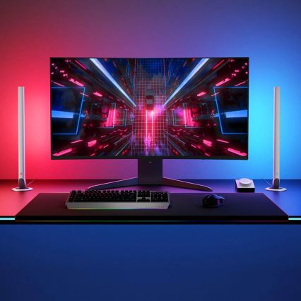Govee - Setti 2x Smart Gaming Wi‑Fi LED RGBIC paneelit + Smart Dual valkoinen + kaukosäädin