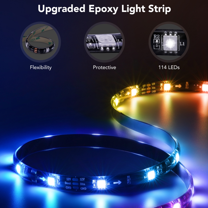 Govee - TV 40-50 älykäs LED taustavalo RGBIC Wi-Fi