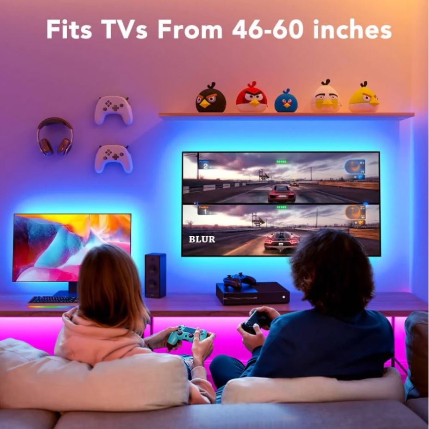 Govee - TV 46-60 älykäs LED-taustavalaistus RGB + kaukosäädin