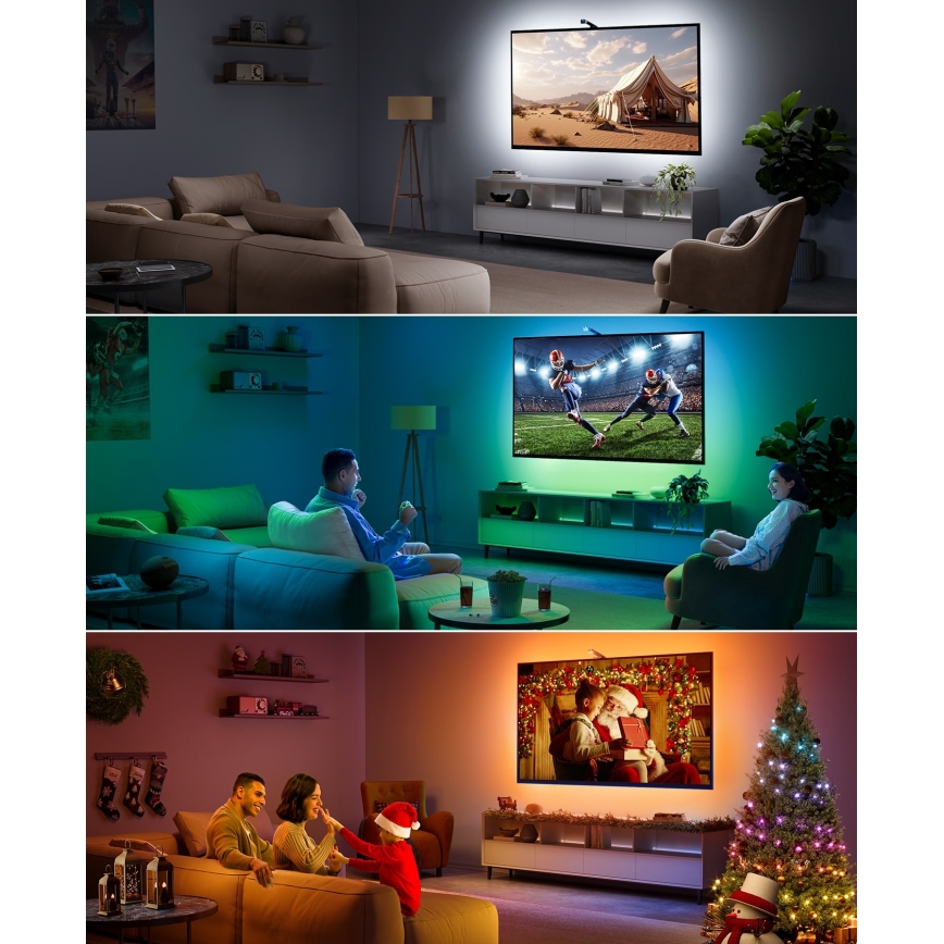 Govee - TV Backlight 3 Lite TV 55-65 SMART LED taustavalo RGBICW Wi-Fi IP67 + kauko-ohjaus