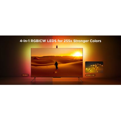 Govee - TV Backlight 3 Lite TV 55-65 SMART LED taustavalo RGBICW Wi-Fi IP67 + kauko-ohjaus