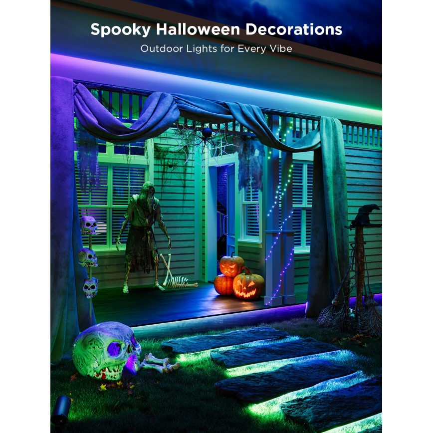 Govee - Ulkotila Pro SMART RGBICWW ulko LED-nauha 10m 2700-6500K Wi-Fi IP65