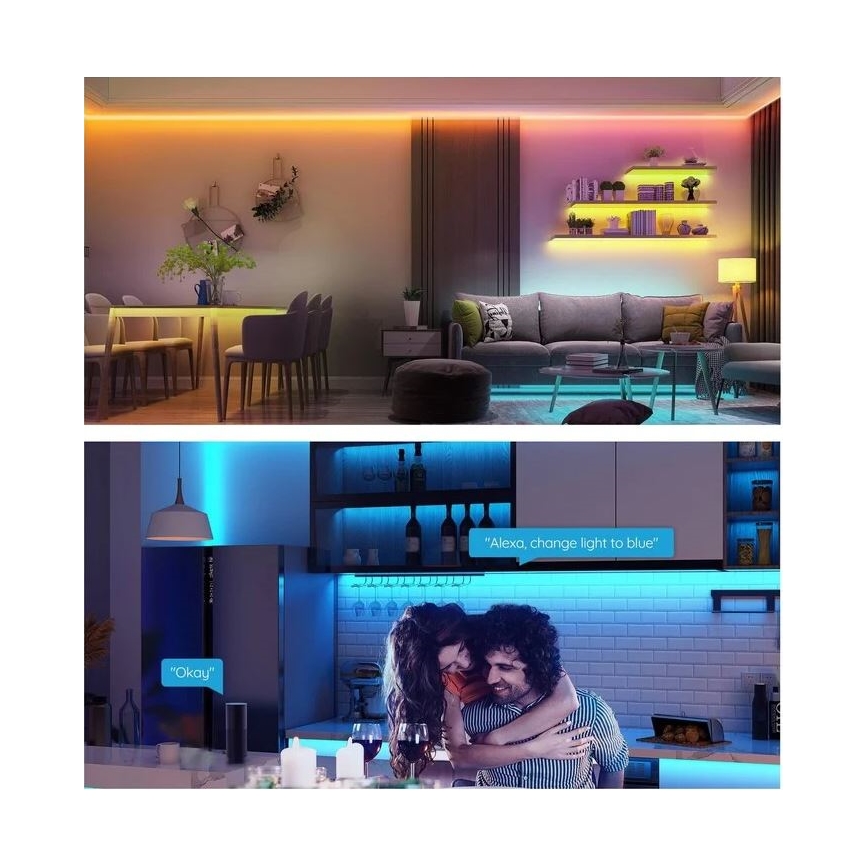 Govee - Wi-Fi RGB älykäs LED-nauha 5m