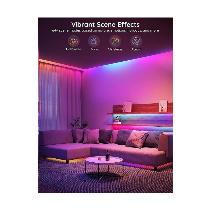 Govee - Wi-Fi RGBIC PRO älykäs LED-nauha 10m