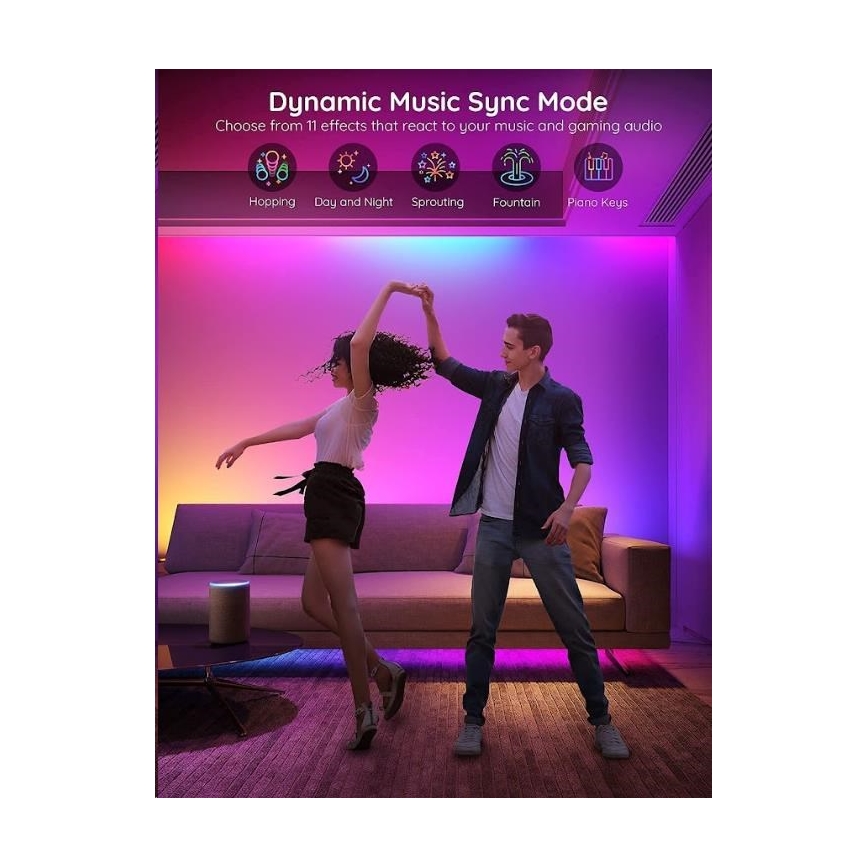 Govee - Wi-Fi RGBIC PRO älykäs LED-nauha 10m