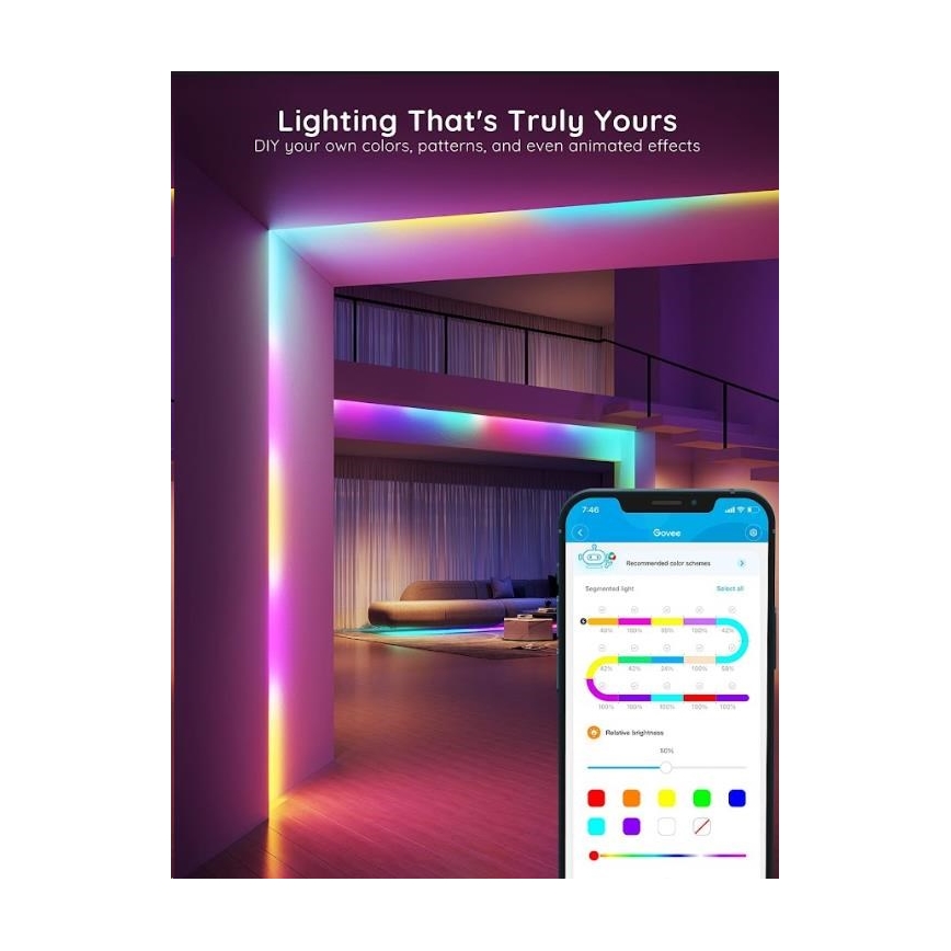 Govee - Wi-Fi RGBIC Smart PRO LED-nauha 5m