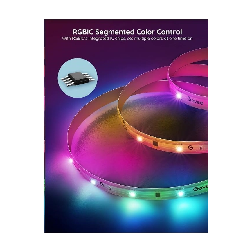 Govee - Wi-Fi RGBIC Smart PRO LED-nauha 5m
